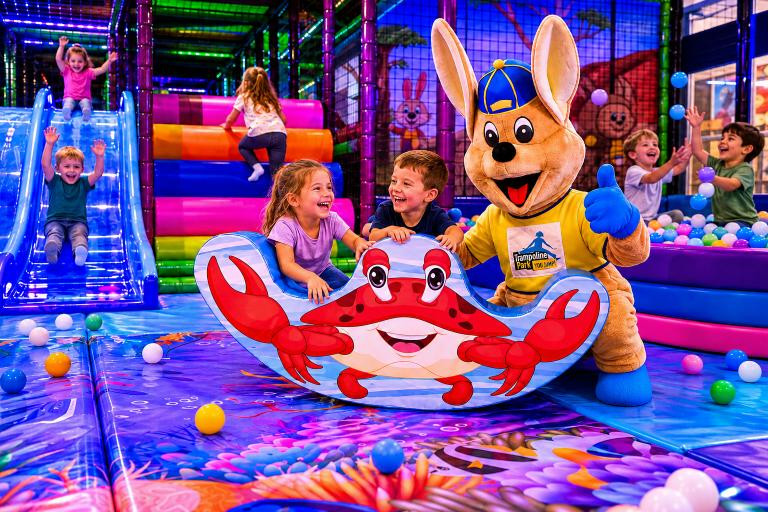 You Kids binnenspeeltuin Jumpy, spelende kinderen